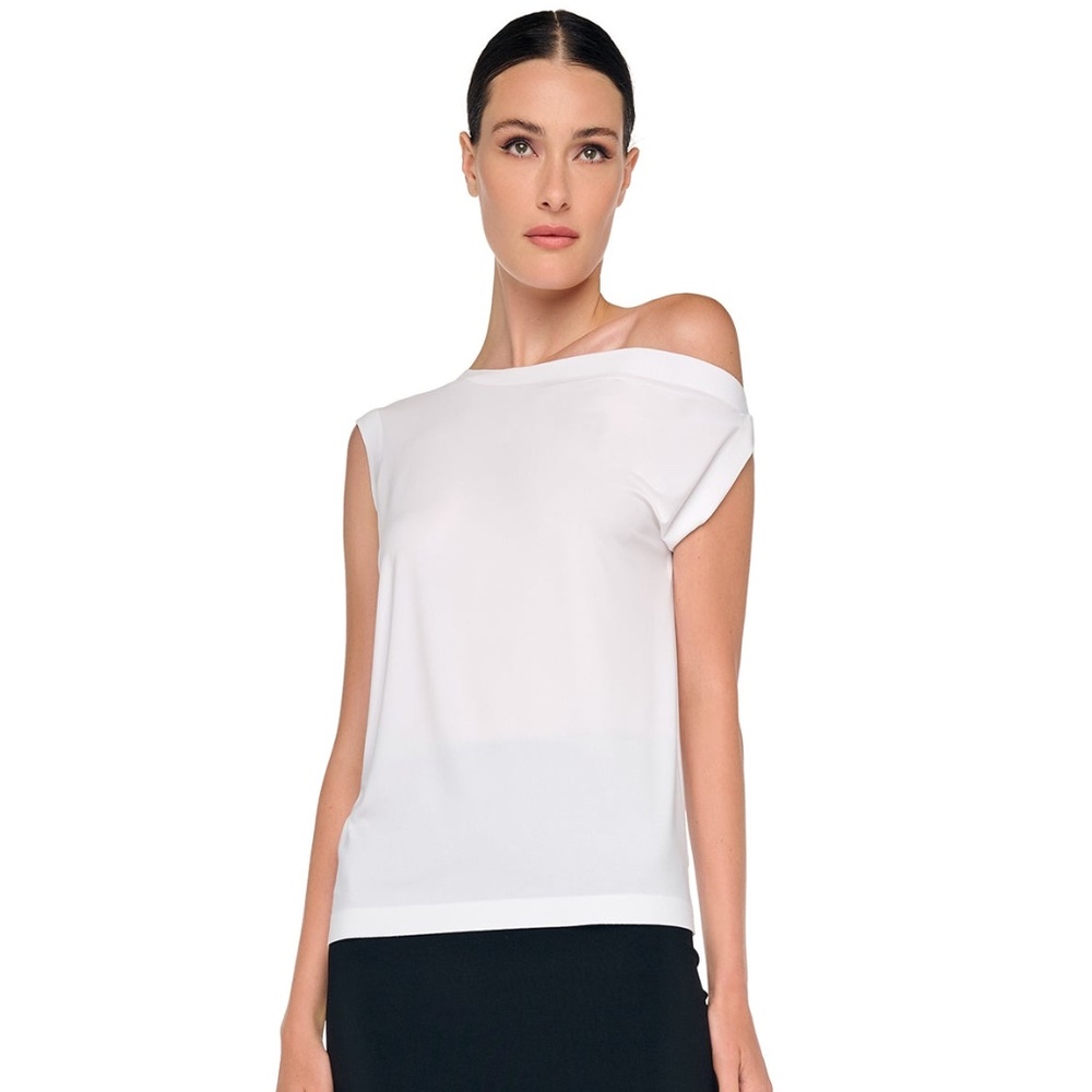 Norma Kamali Drop Shoulder Top - Large